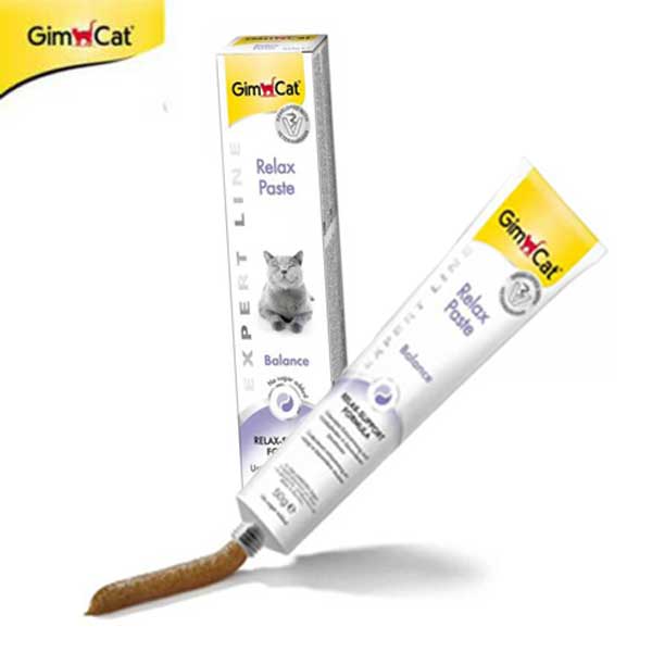 خمیر آرامش بخش و ضد استرس گربه GimCat مدل (Relax Paste) وزن 50 گرم اصلی واورجینال